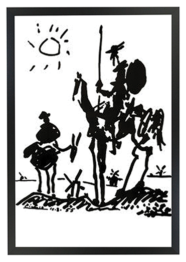 Pablo Picasso Don Quixote Reproduction Glossy Poster 24 x 36in 